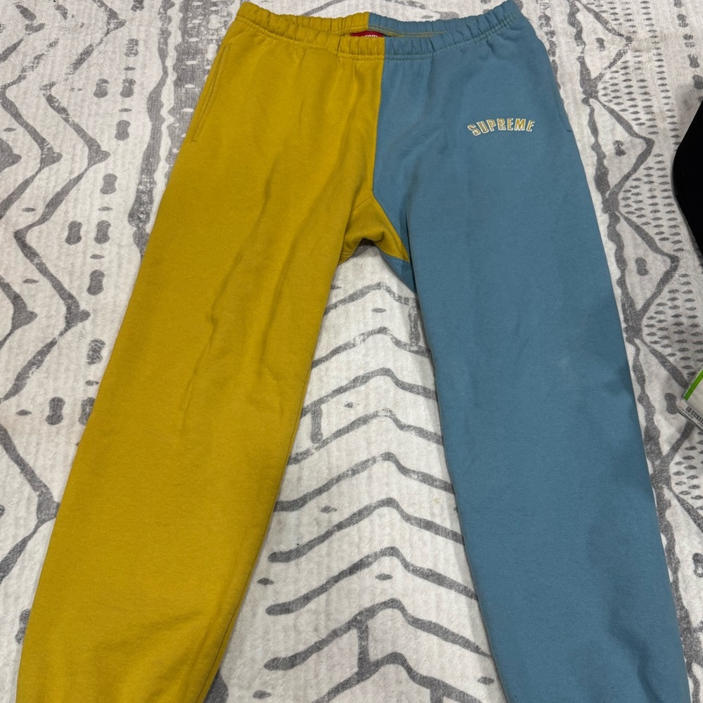 Supreme Joggers - Mustard and Teal